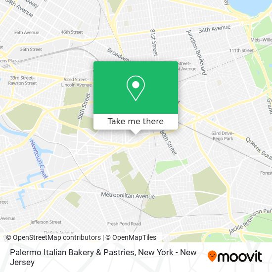 Palermo Italian Bakery & Pastries map