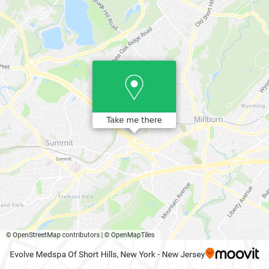 Mapa de Evolve Medspa Of Short Hills