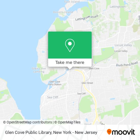 Glen Cove Public Library map