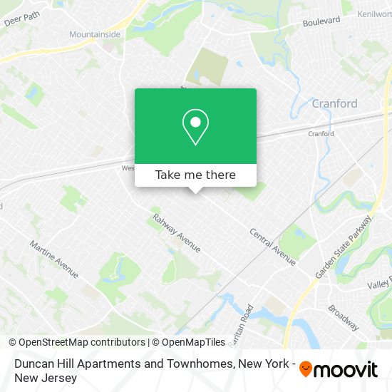 Mapa de Duncan Hill Apartments and Townhomes