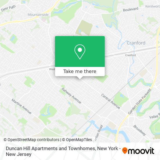 Duncan Hill Apartments and Townhomes map
