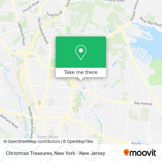 Christmas Treasures map