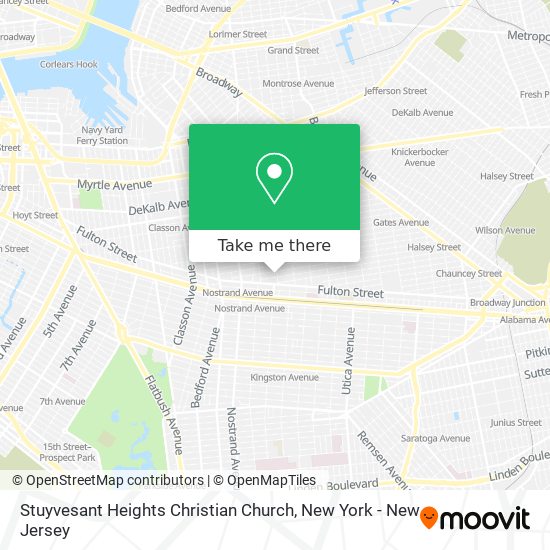 Stuyvesant Heights Christian Church map