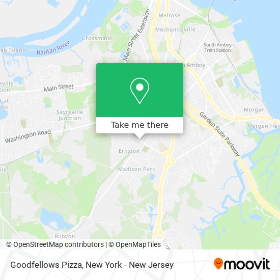 Mapa de Goodfellows Pizza