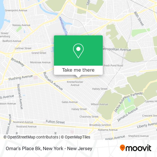 Omar's Place Bk map