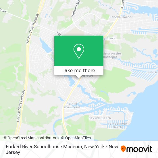 Forked River Schoolhouse Museum map
