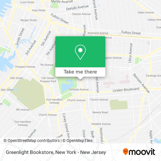 Mapa de Greenlight Bookstore