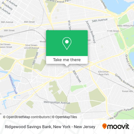 Ridgewood Savings Bank map