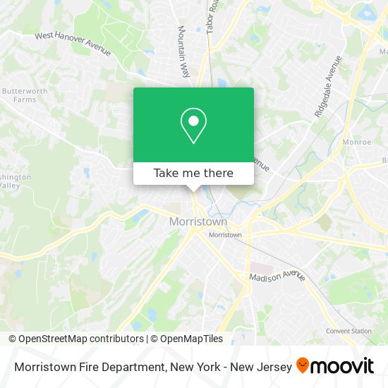 Morristown Fire Department map
