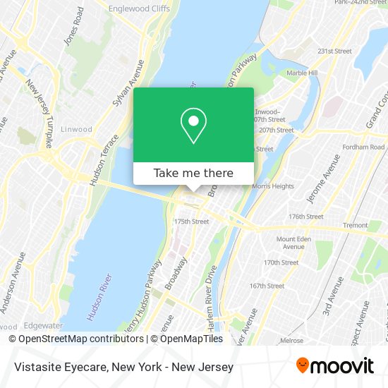Vistasite Eyecare map