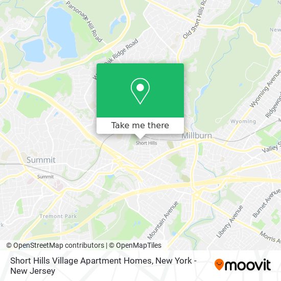 Mapa de Short Hills Village Apartment Homes