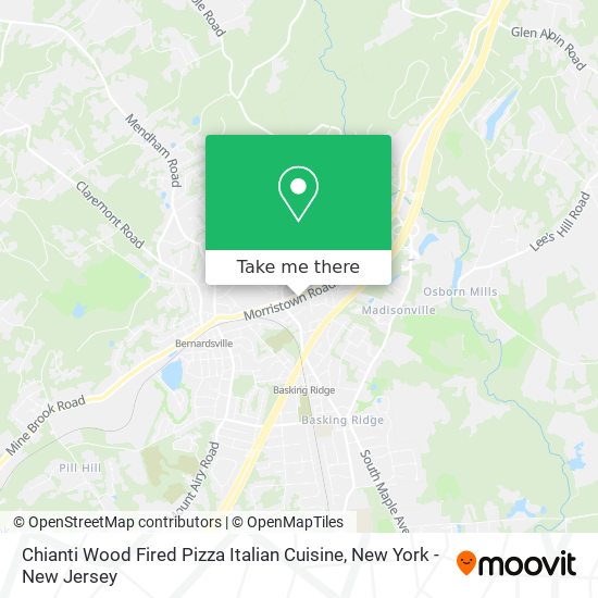 Chianti Wood Fired Pizza Italian Cuisine map