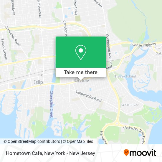 Hometown Cafe map