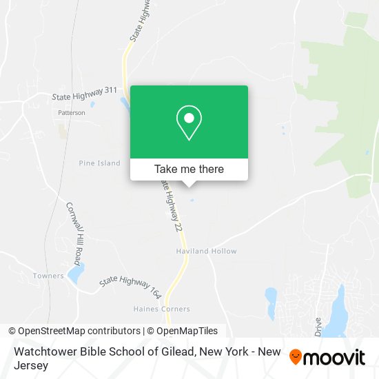 Watchtower Bible School of Gilead map