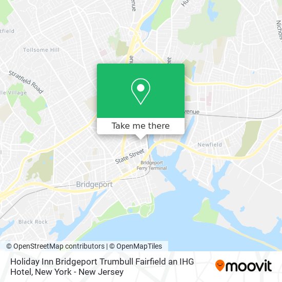Holiday Inn Bridgeport Trumbull Fairfield an IHG Hotel map