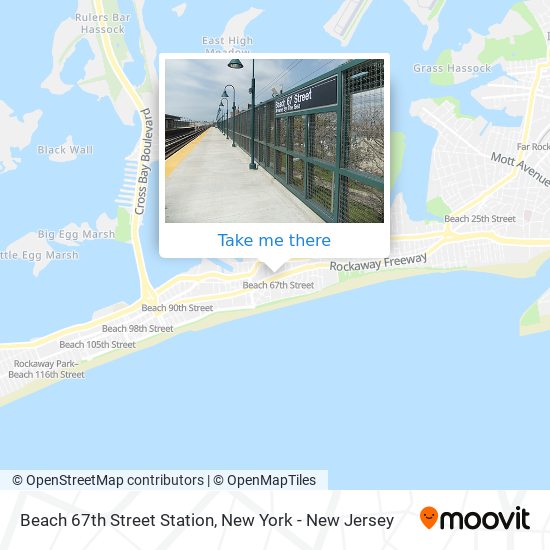 Mapa de Beach 67th Street Station