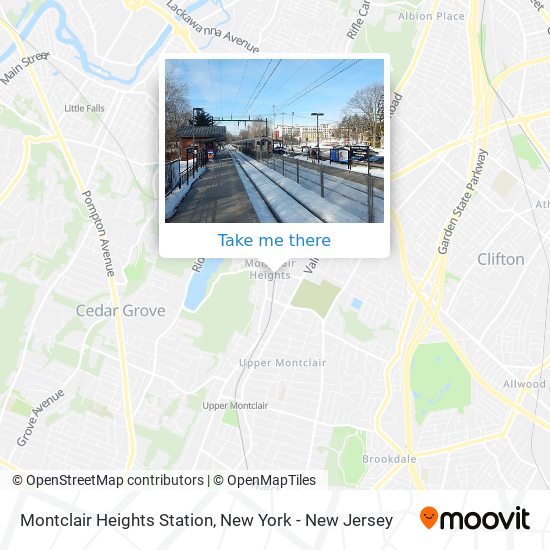 Montclair Heights Station map