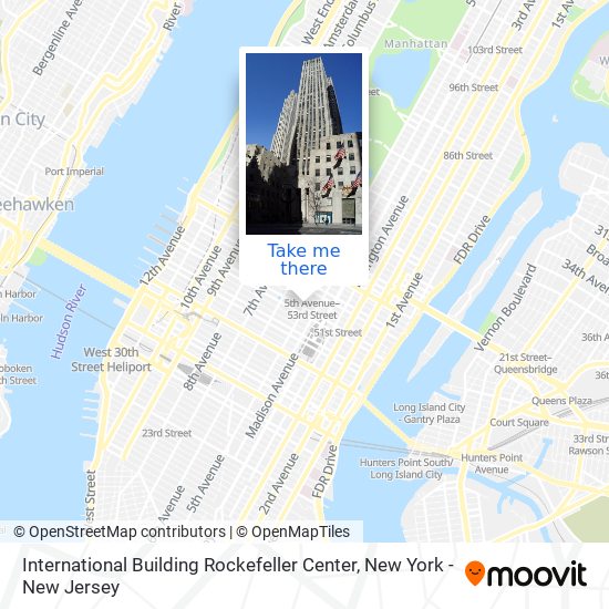 International Building Rockefeller Center map