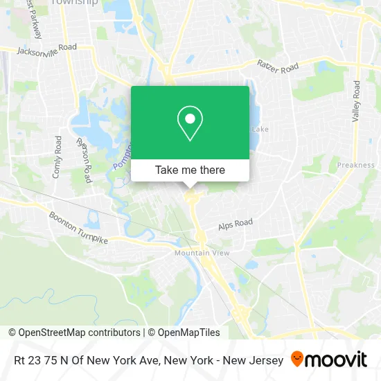 Rt 23 75 N Of New York Ave map