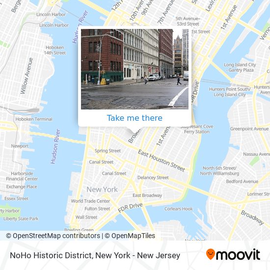 Mapa de NoHo Historic District