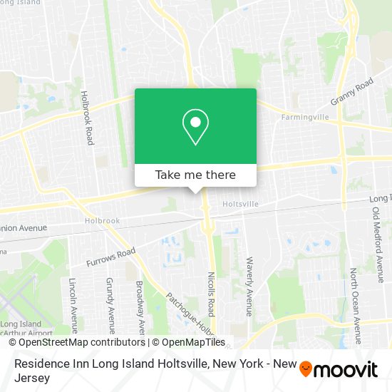 Mapa de Residence Inn Long Island Holtsville