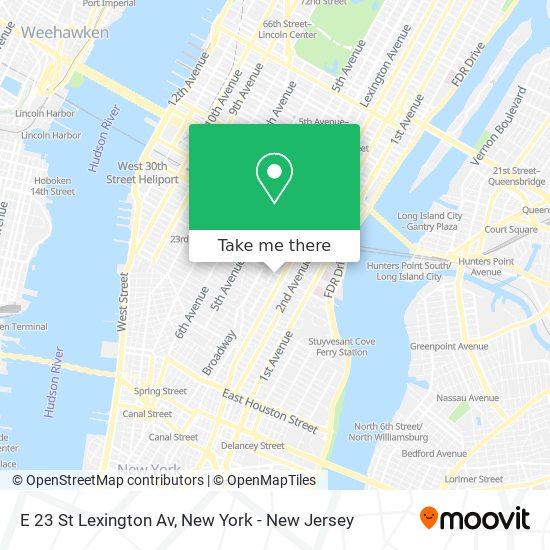 Mapa de E 23 St Lexington Av