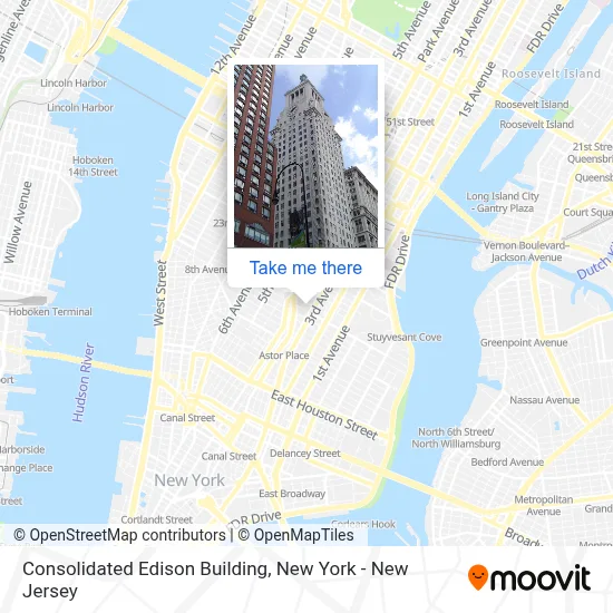 Consolidated Edison Building map