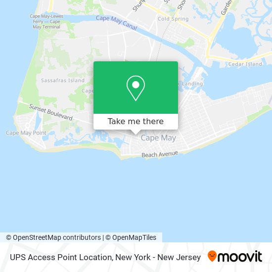 Mapa de UPS Access Point Location