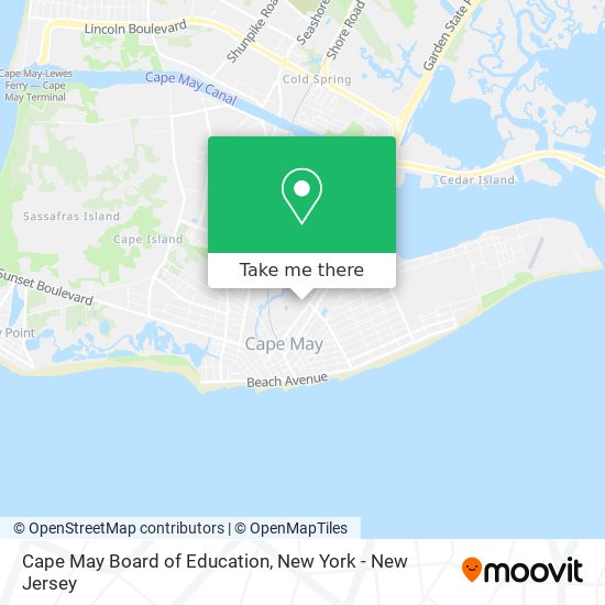 Mapa de Cape May Board of Education