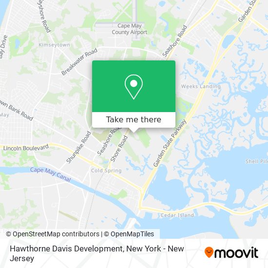 Mapa de Hawthorne Davis Development