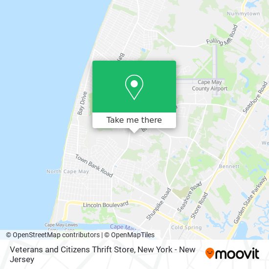 Mapa de Veterans and Citizens Thrift Store