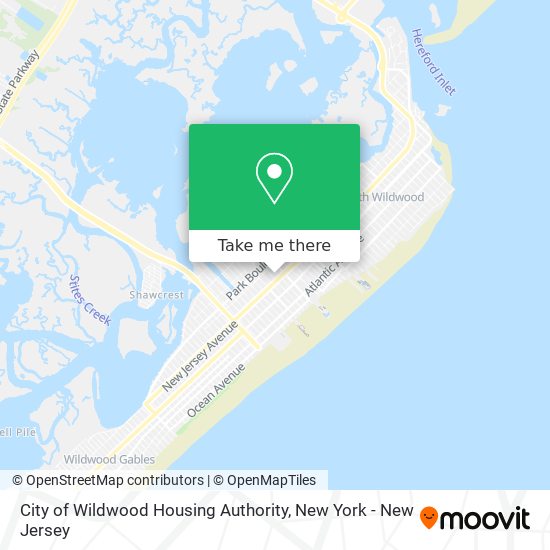 City of Wildwood Housing Authority map