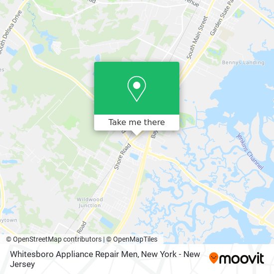 Whitesboro Appliance Repair Men map