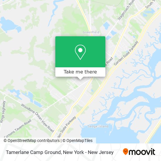 Tamerlane Camp Ground map