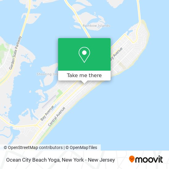 Ocean City Beach Yoga map