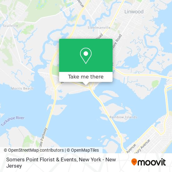 Mapa de Somers Point Florist & Events