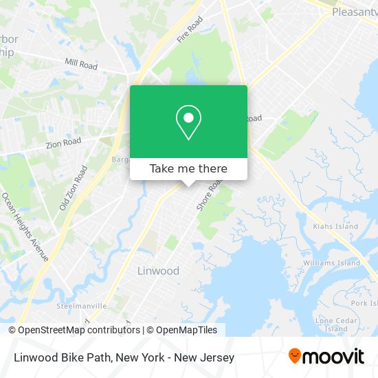 Mapa de Linwood Bike Path