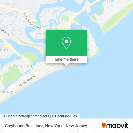 Greyhound Bus Lines map