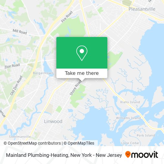 Mapa de Mainland Plumbing-Heating