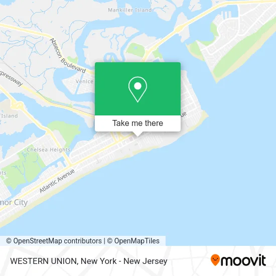 WESTERN UNION map