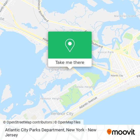 Mapa de Atlantic City Parks Department