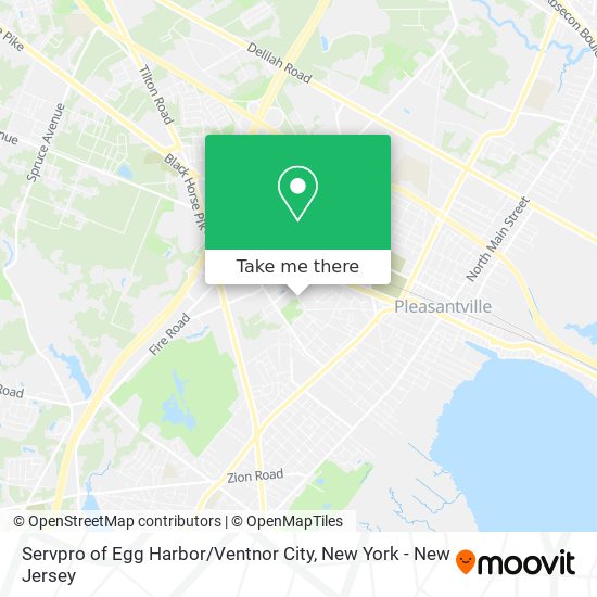 Mapa de Servpro of Egg Harbor / Ventnor City