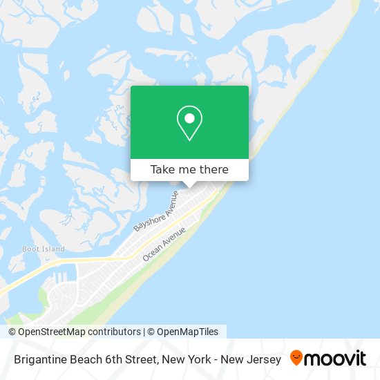 Mapa de Brigantine Beach 6th Street