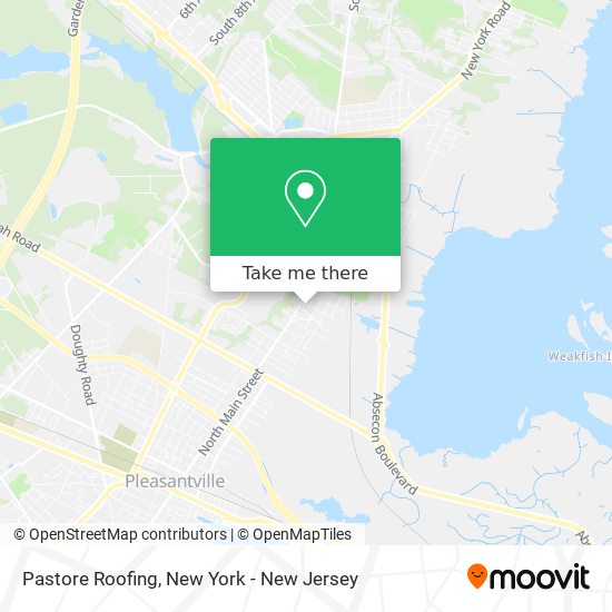 Pastore Roofing map