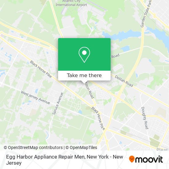 Mapa de Egg Harbor Appliance Repair Men