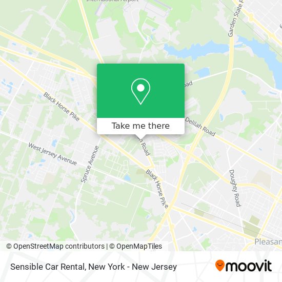 Sensible Car Rental map