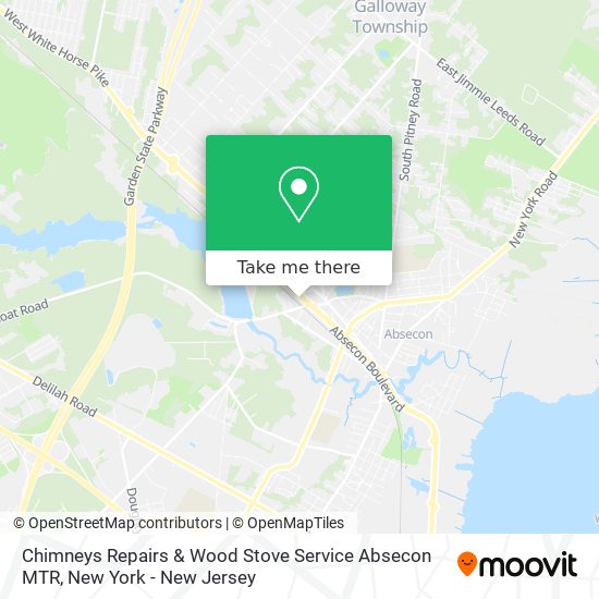 Mapa de Chimneys Repairs & Wood Stove Service Absecon MTR