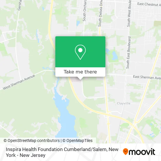 Inspira Health Foundation Cumberland / Salem map