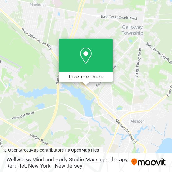 Wellworks Mind and Body Studio Massage Therapy, Reiki, Iet map