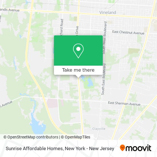 Sunrise Affordable Homes map